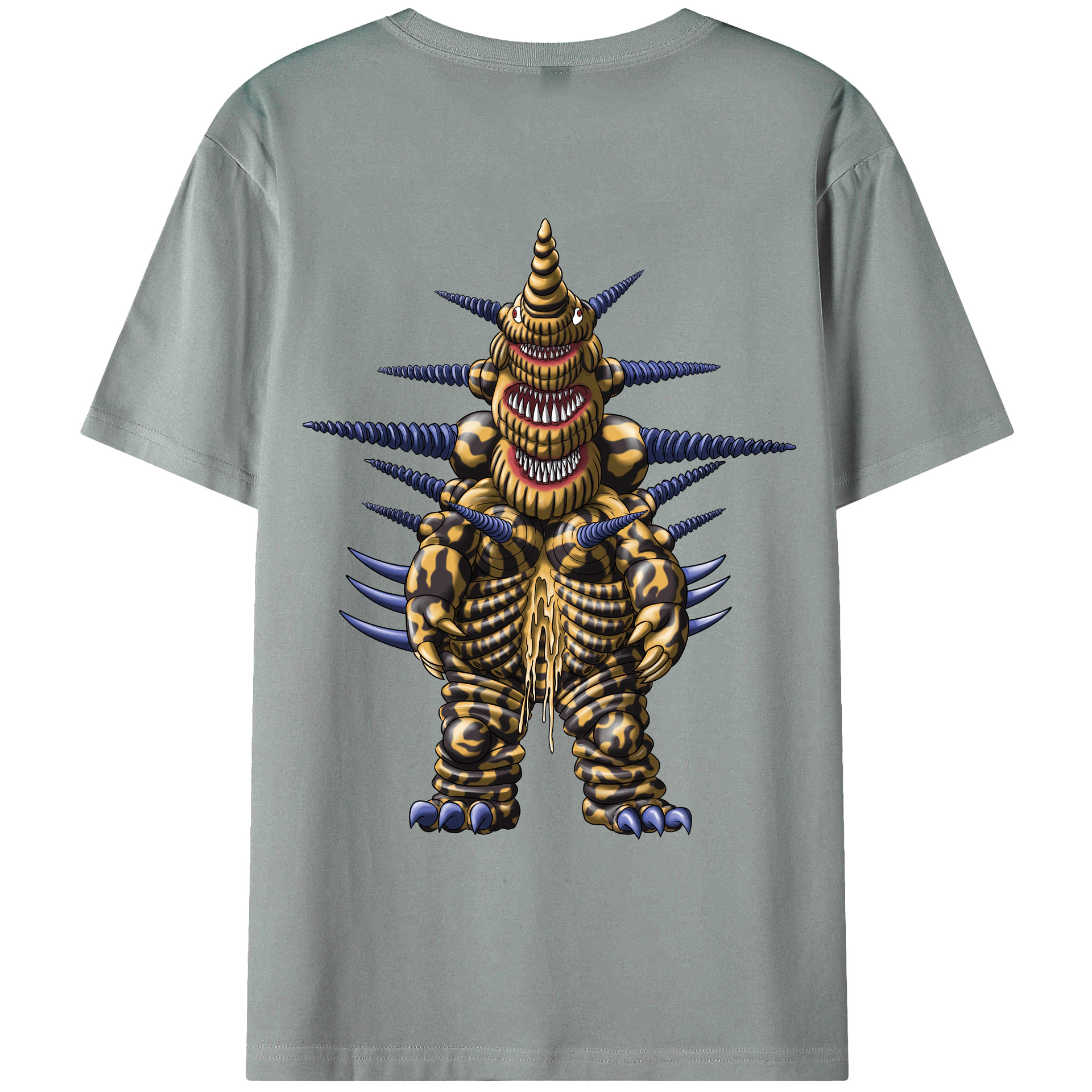 （画像用） ウルトラマン Ultraman 綿100％ メンズ半袖Tシャツ（バックプリント） 通気性